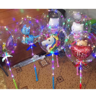 шар bubble на палочке