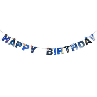 гирлянда космос happy birthday